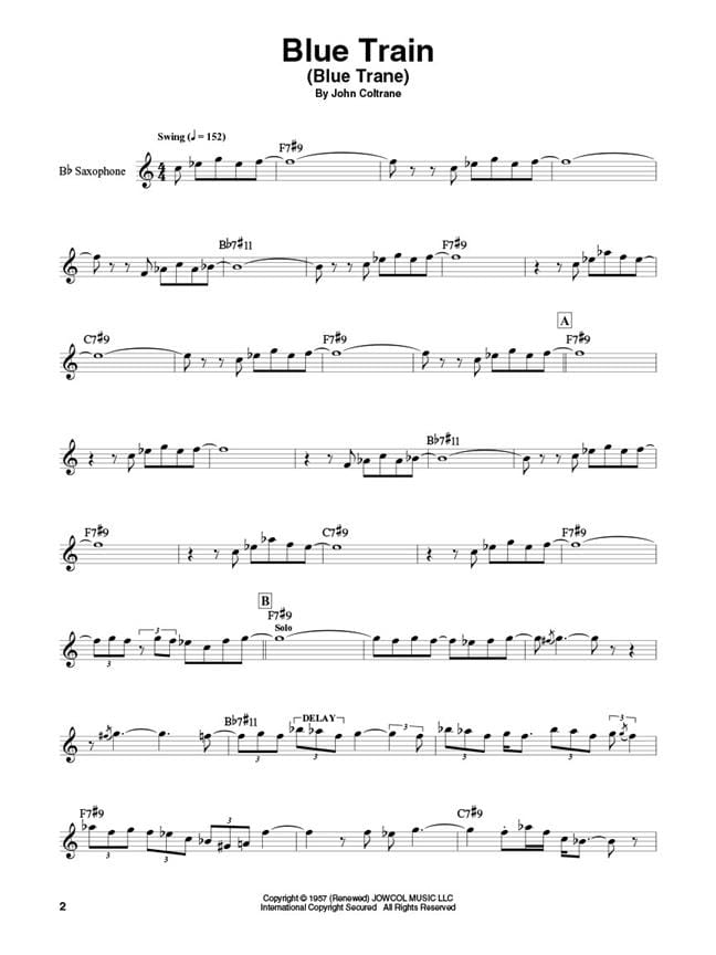 my favourite things sax bb transcription